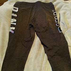 Victoria Secret Pink sequin yoga pants. $50 size large